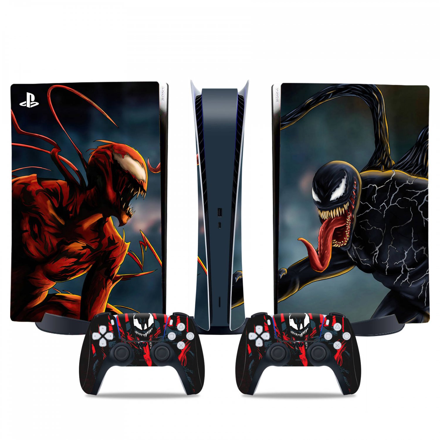 Venom decal skin for PS5 digital Console & 2 Controllers