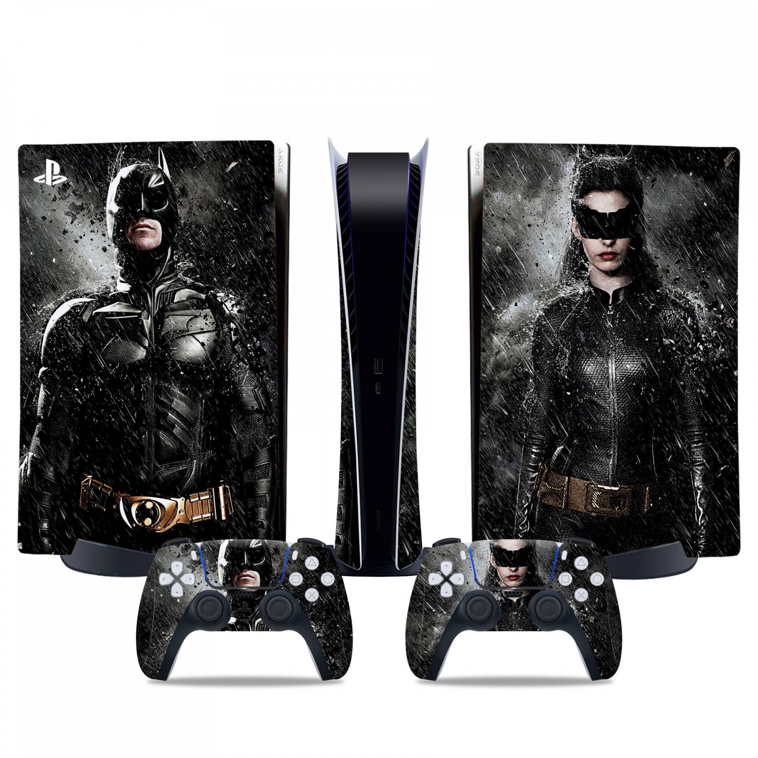 Batman decal skin for PS5 digital Console & 2 Controllers