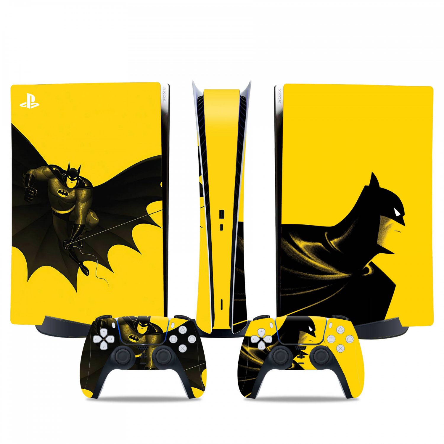 Batman decal skin for PS5 digital Console & 2 Controllers