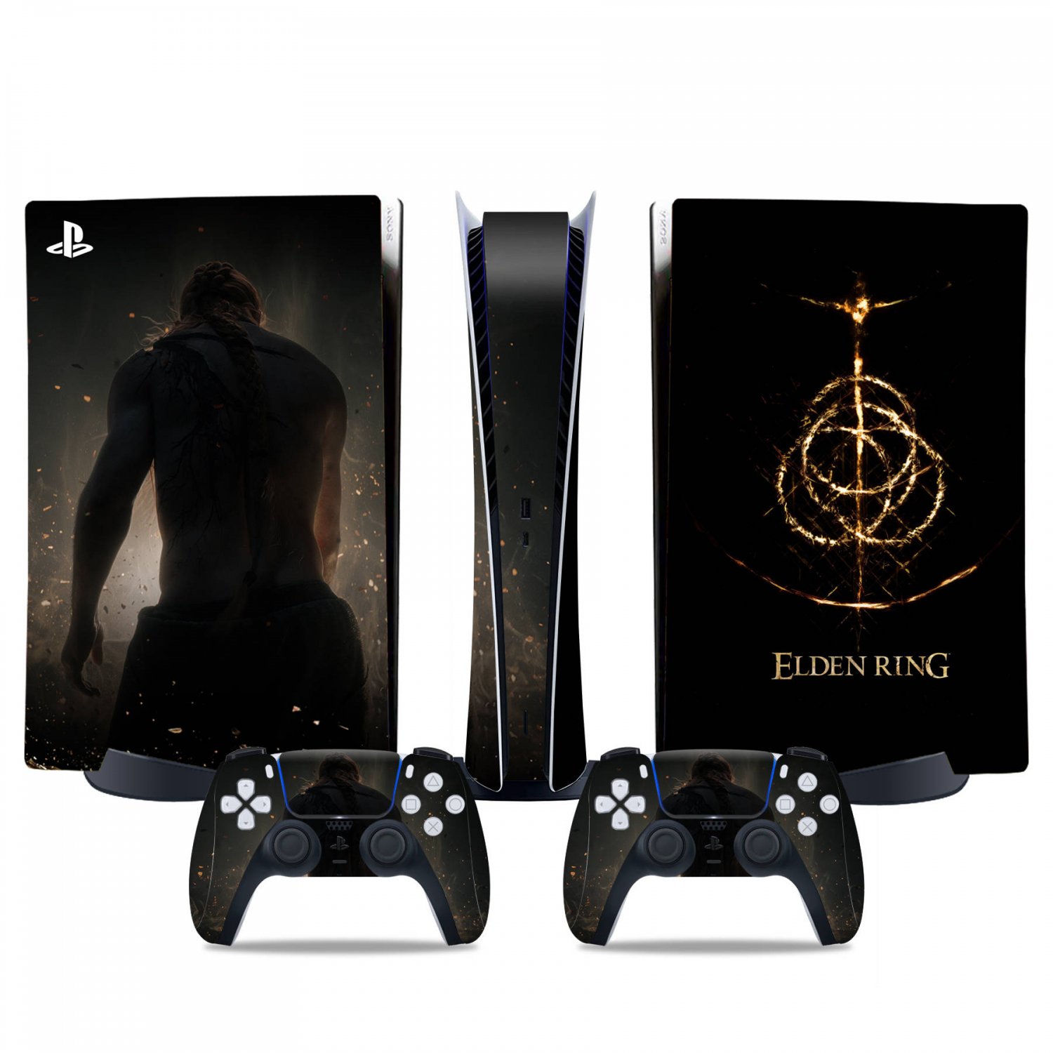 Elden Ring decal skin for PS5 digital Console & 2 Controllers