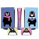 Kumamon decal skin for PS5 digital Console & 2 Controllers