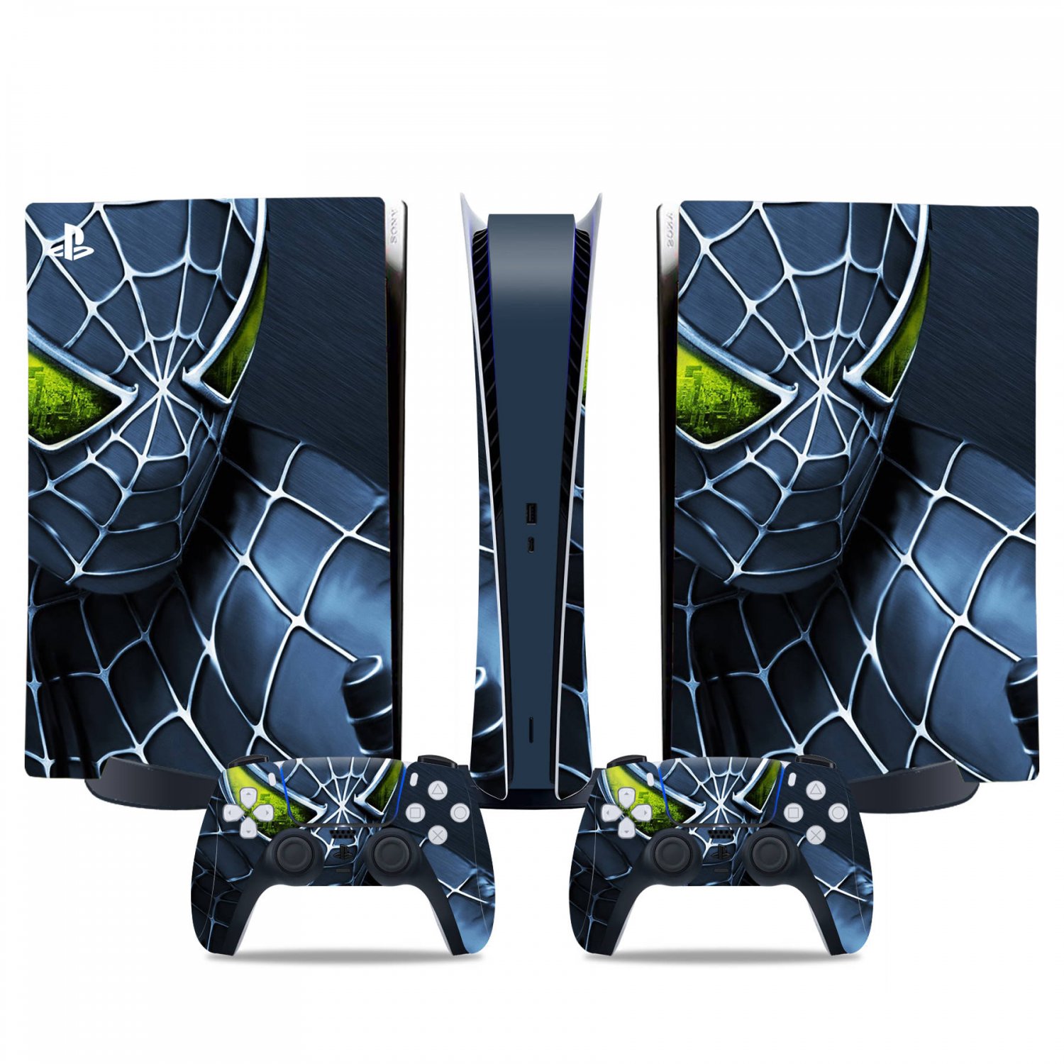 Spiderman decal skin for PS5 digital Console & 2 Controllers