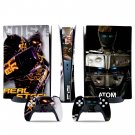 Real Steel decal skin for PS5 digital Console & 2 Controllers