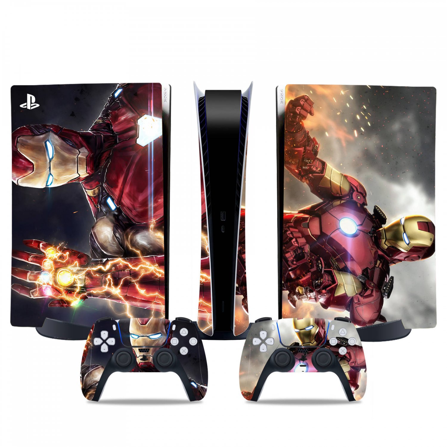 Avengers decal skin for PS5 digital Console & 2 Controllers