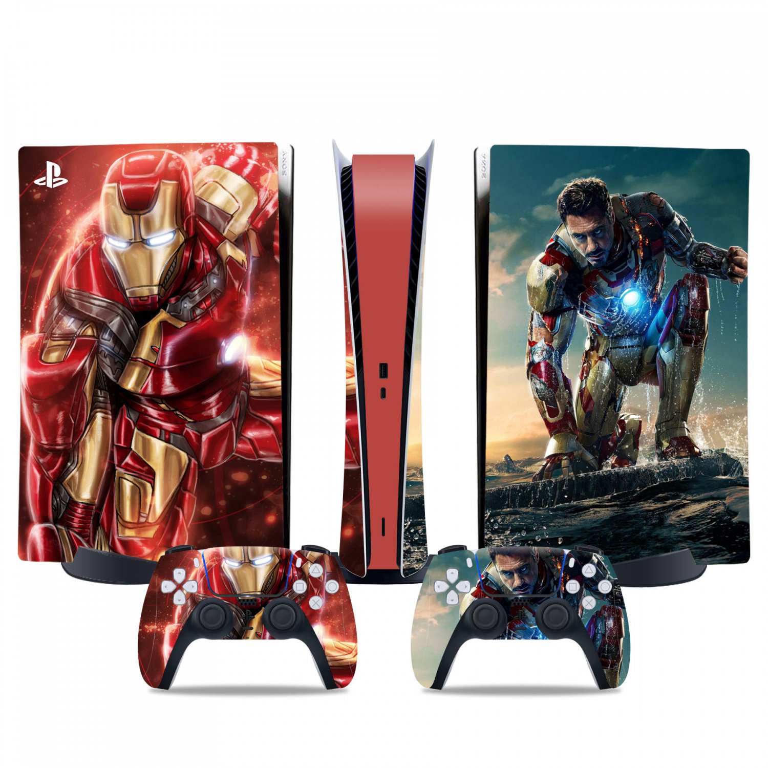 Avengers decal skin for PS5 digital Console & 2 Controllers