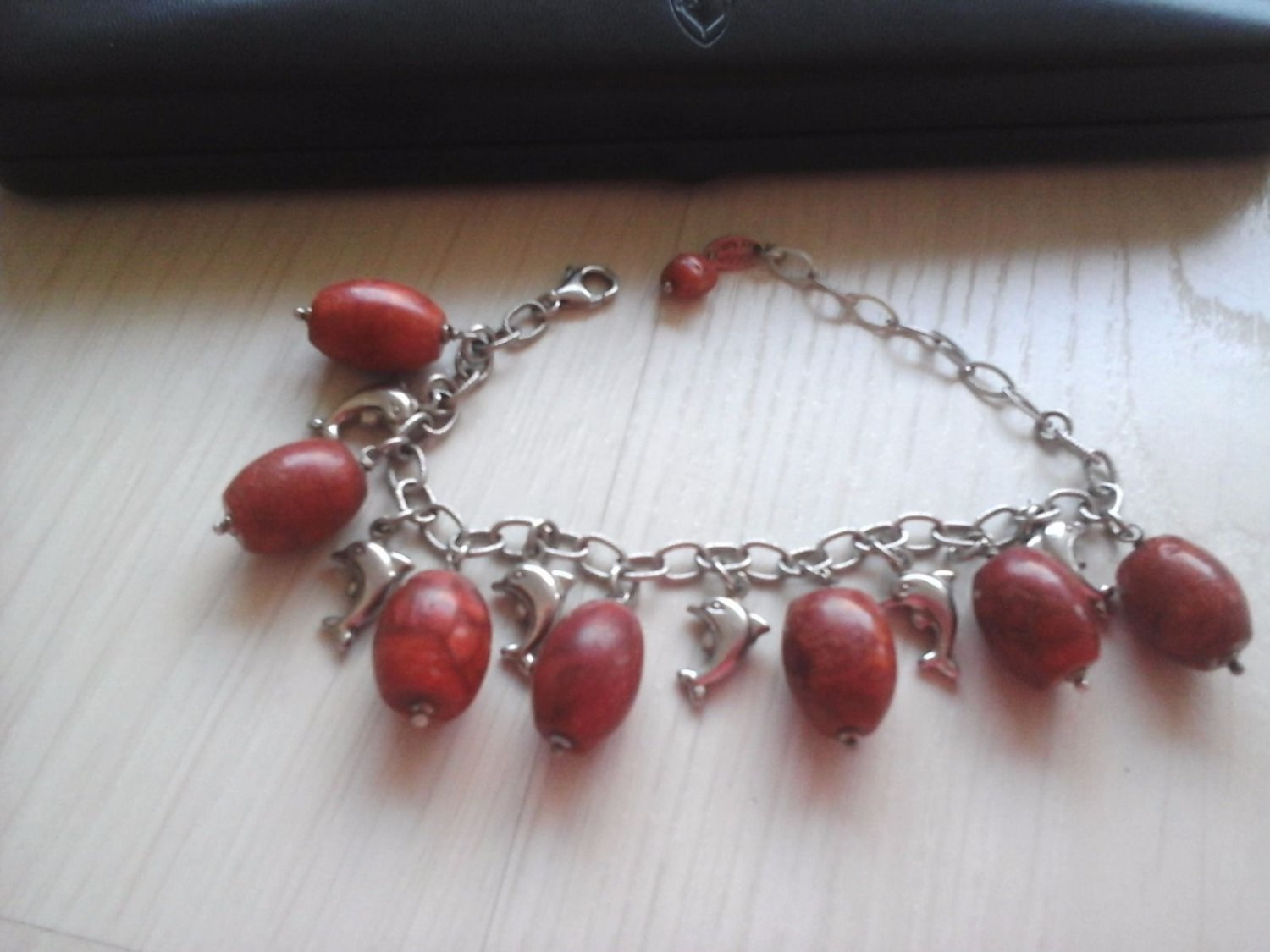BRACELET IN SILVER STERLING 925 WITH AGATA STONE in gift box ORIGINAL