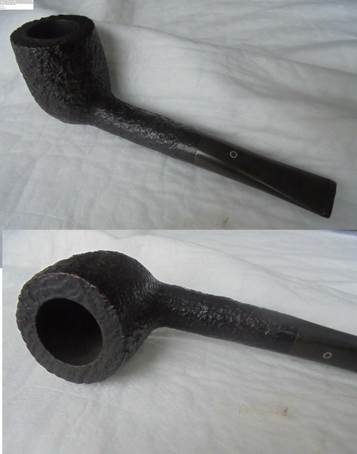 ASHTON PEBBLE GRAIN XX SANDBLAST SMOKED PIPE ORIGINAL