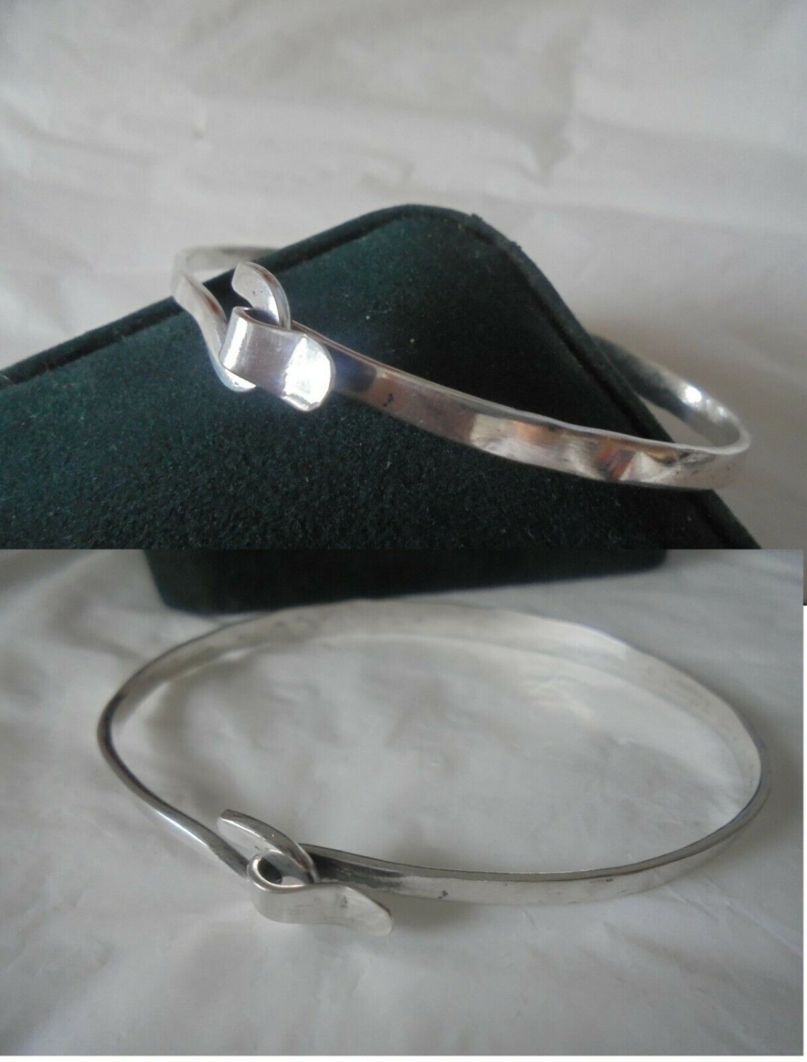 BRACELET IN SILVER 800 WITH KNOT FROM 1960s IN GIFT BOX ORIGINAL
