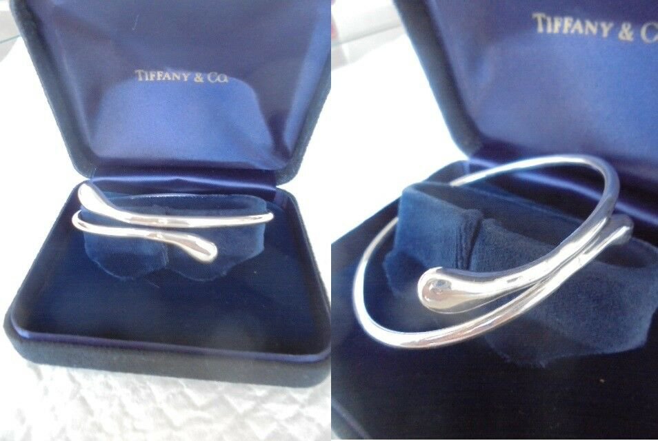TIFFANY & CO. ORIGINAL BRACELET DESIGN ELSA PERETTI IN SILVER 925 TEAR DROP