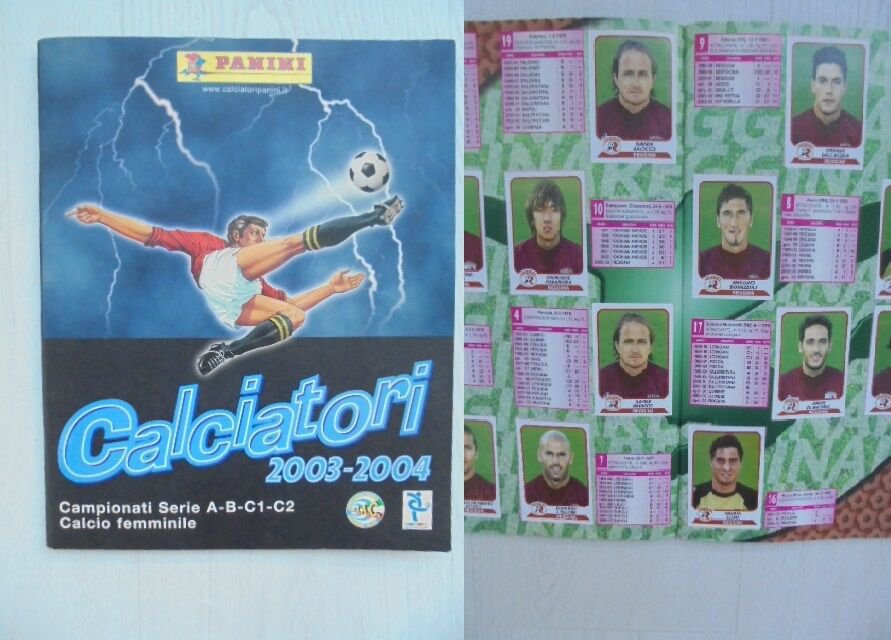 CALCIATORI 2003 2004 02 03 album PANINI COMPLETO +TUTTI AGGIORNAMENTI perfetto