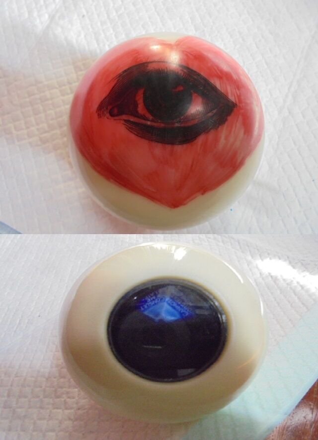 BULBO OCULARE FERMACARTE DI PIERO FORNASETTI originale '70 PAPERWEIGHT
