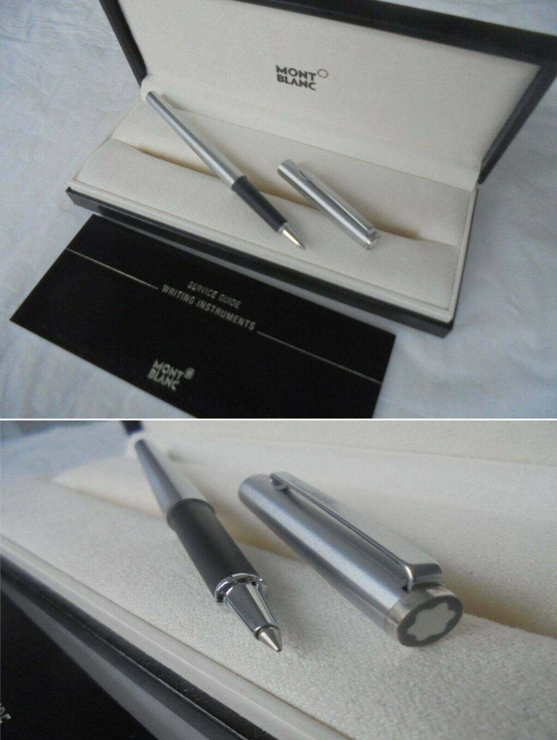 MONTBLANC NOBLESSE SLIMLINE pen in steel +GARANTEE +BOX ORIGINAL