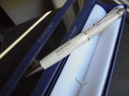 SWAROVSKI CRYSTALLINE ball pen white pearl color + box + garantee Original