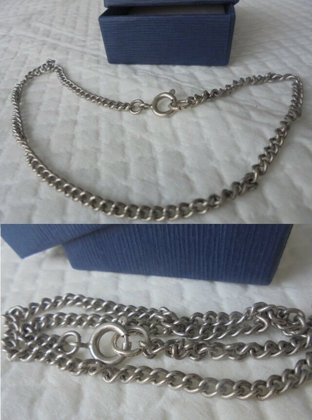 NECKLACE CHOKER chain in SILVER 800 Original in gift box