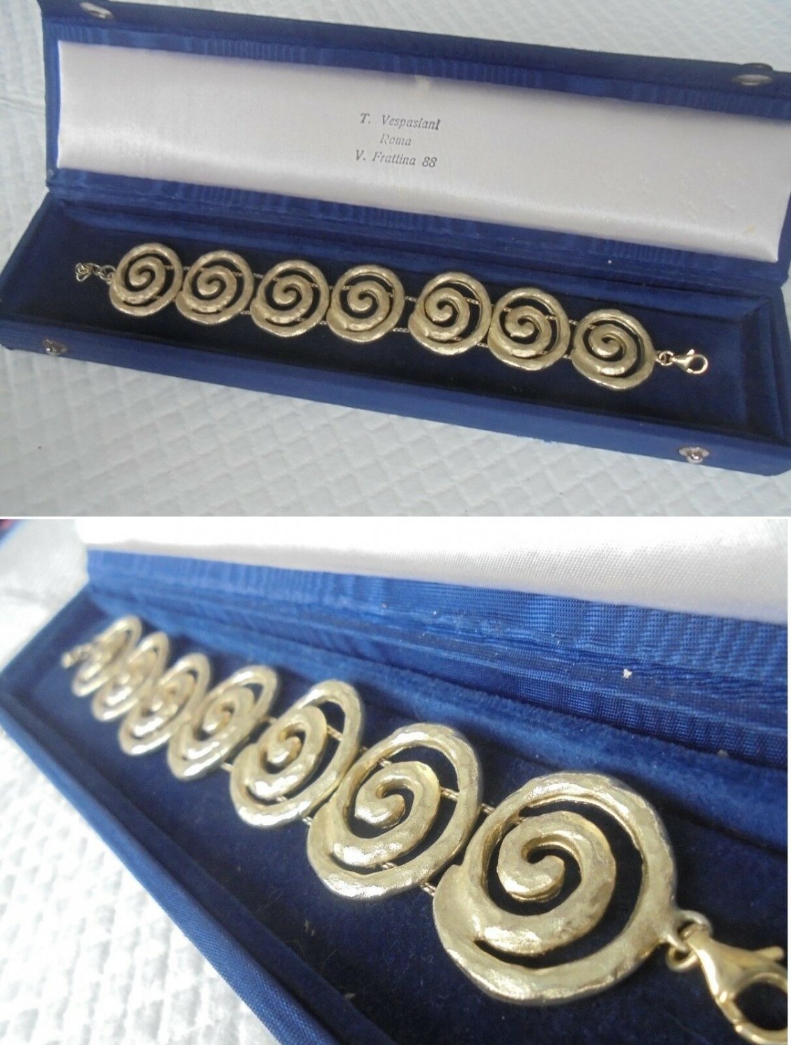 SPYRILIOTIS ATHENS BRACELET in sterling silver 925 and gold plated Original