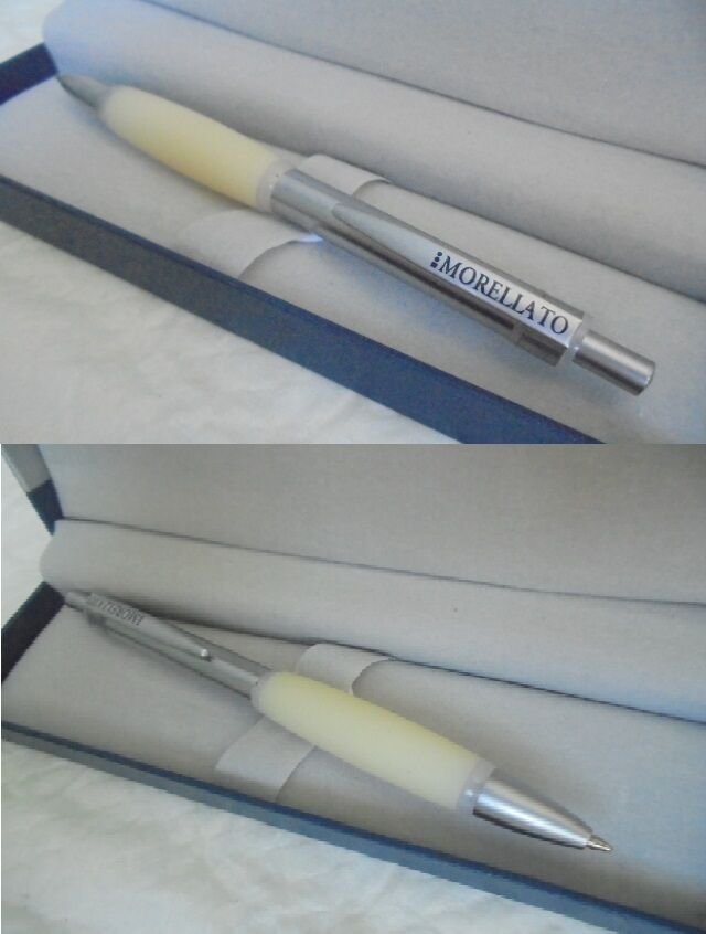 MORELLATO ITALY ball PEN in steel and white color Original in gift box