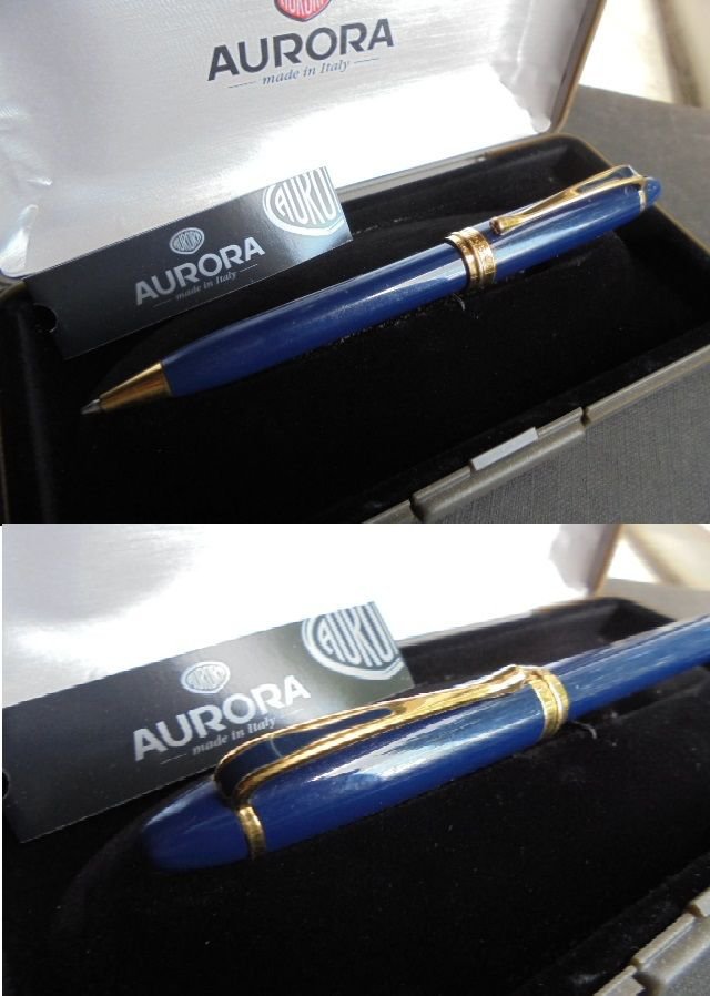 AURORA IPSILON de LUXE ball pen Laquè Blue Original in gift box