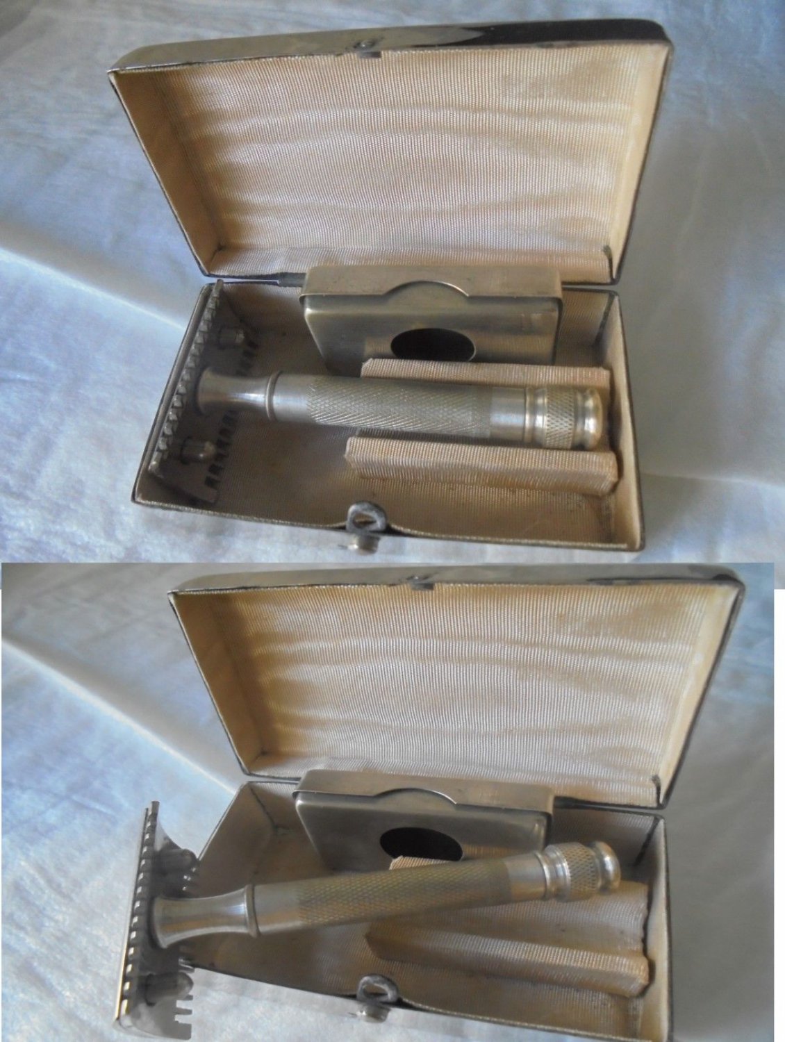 IBERIA SPAIN shaving razor travel set Original 1950s in gift box