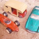 3 CARS models by Marshall Lesney England HORSE Box 35, FERRARI 73 and 75 Originals 1960s