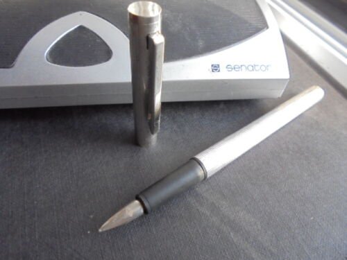 SENATOR fountain pen in chromed steel In gift box Original