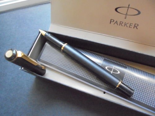 PARKER RIALTO fountain pen green and gold In gift box Original