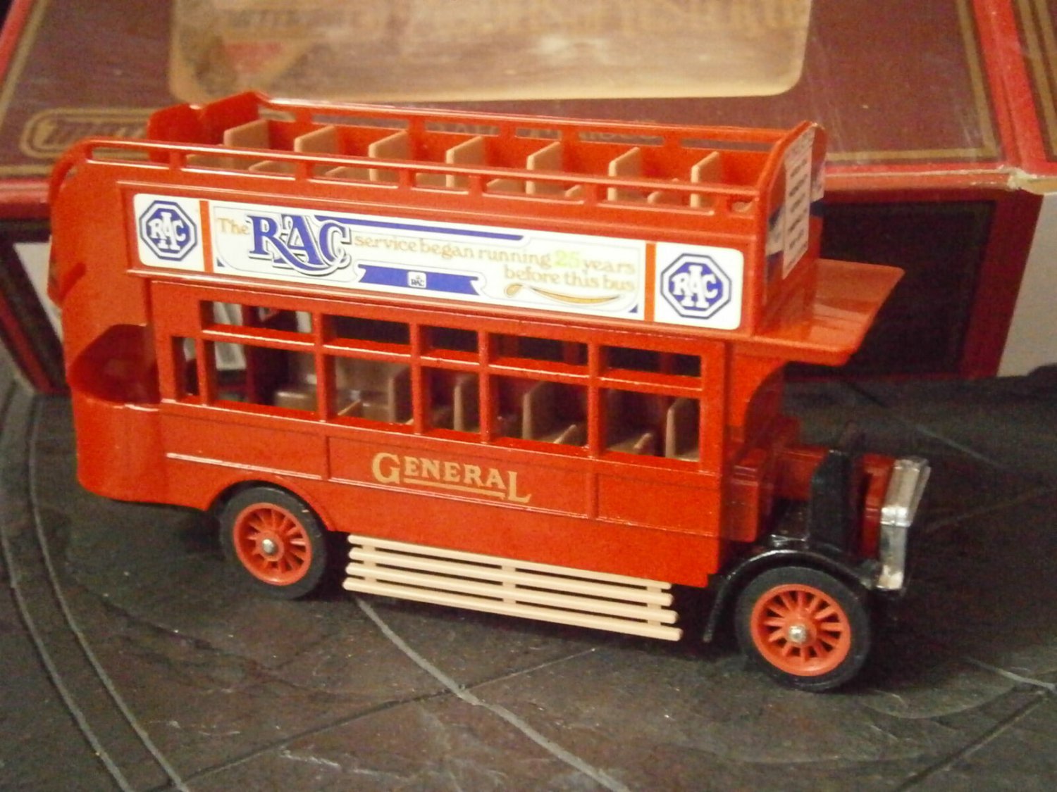 MATCHBOX Models Yesteryear AEC OMNIBUS 1922 Y-23 duble decker bus Original Edition 1984