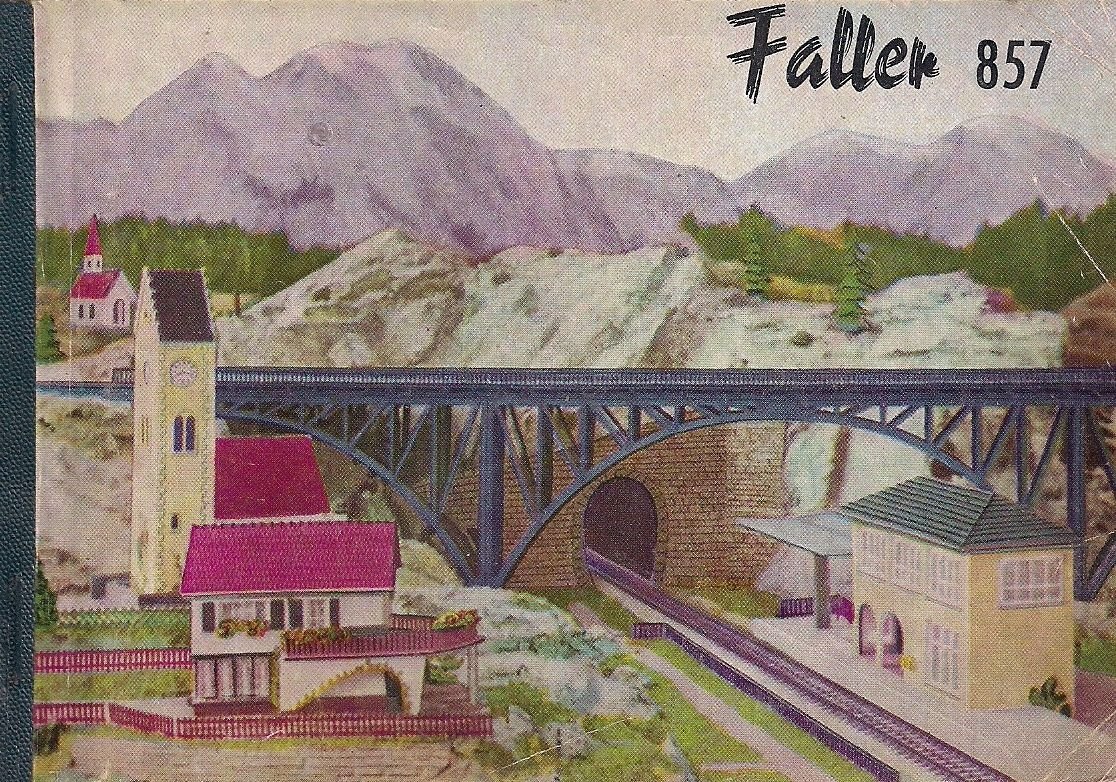FALLER 857 CATALOG Original from 1957 German edition Planes bridges houses
