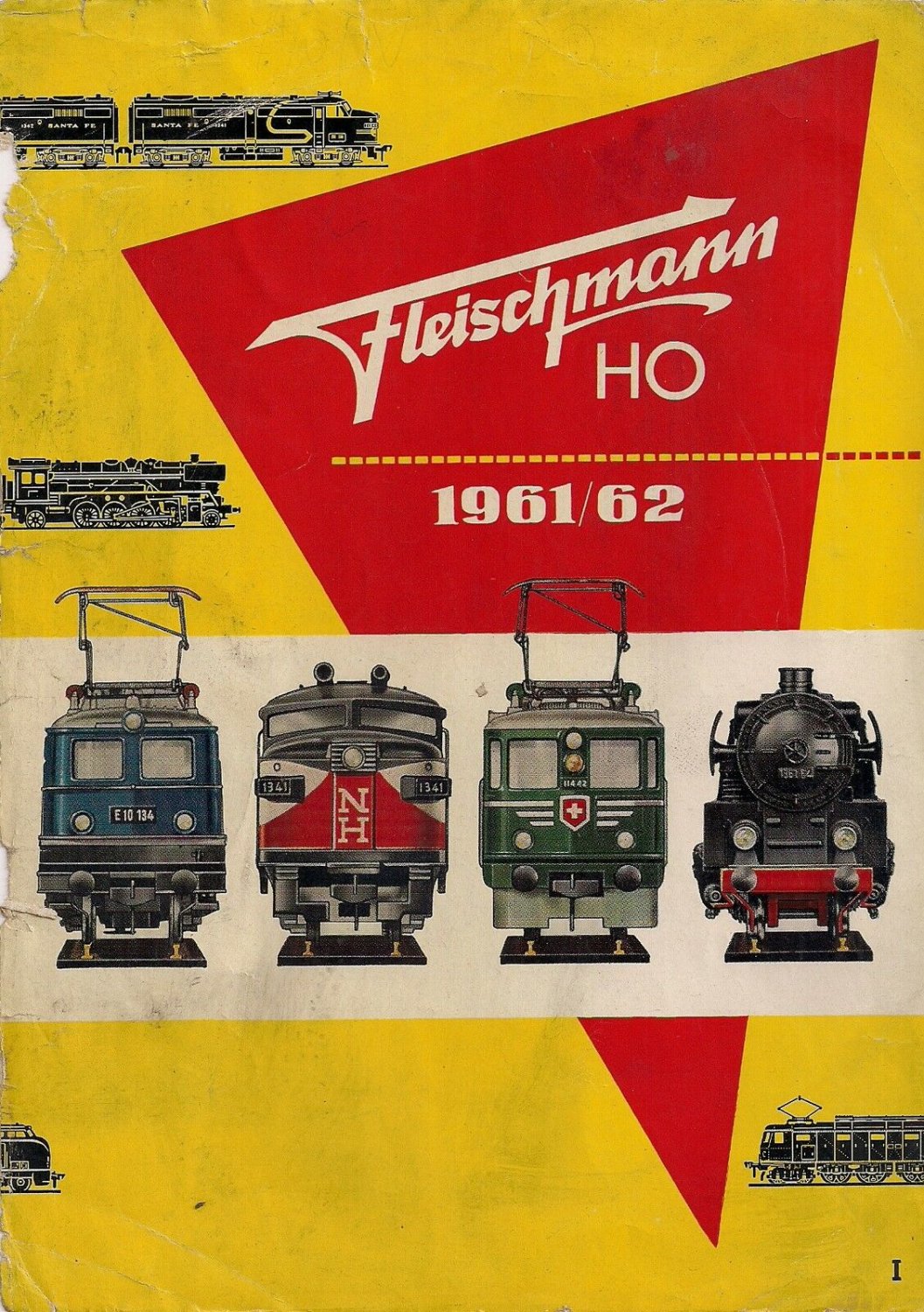 FLEISCHMANN CATALOG 1961-62 trains locomotives station Original Italian edition