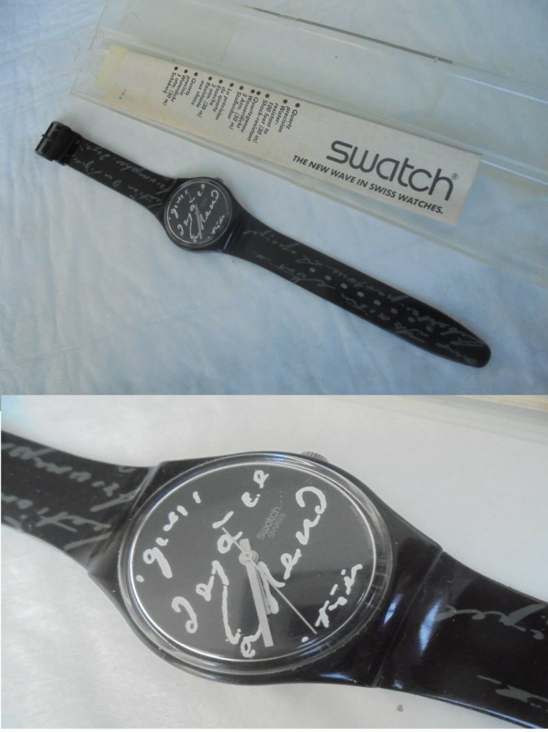 SWATCH WATCH model ESPERANTO by Jennifer Morla Original 1993/94 New Working