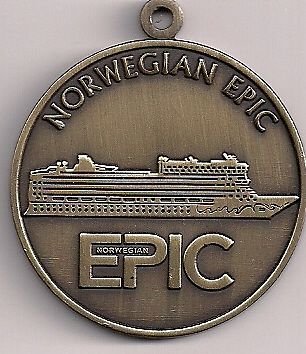 NORWEGIAN EPIC cruise ship BRONZE medal for the inauguration 2010
