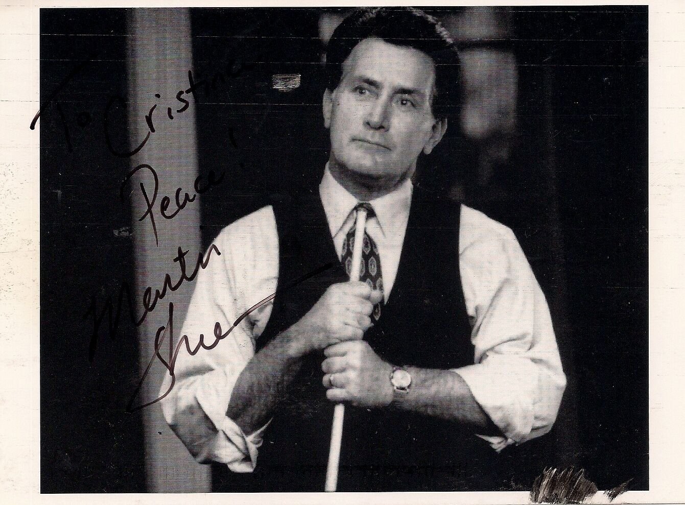 MARTIN SHEEN Original handsigned autograph on photo