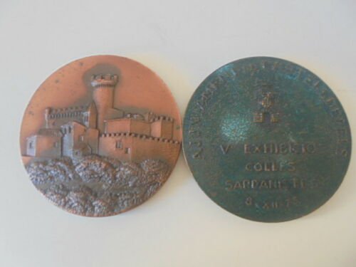 BRONZE MEDAL of the 5th Vintage Car Exhibition in CASTELLDEFELS Spain 1973 Original