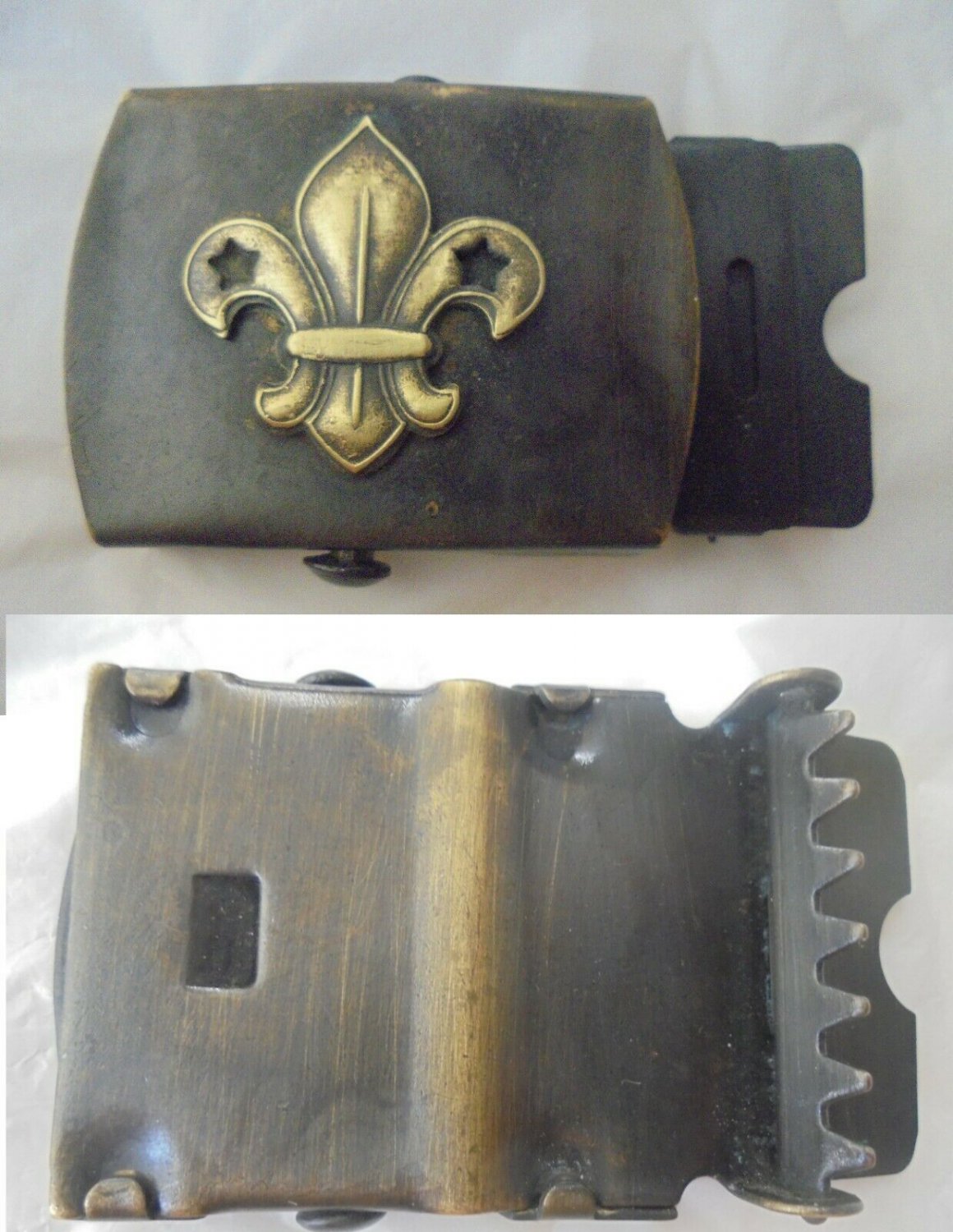 BOY SCOUTS Original belt BUCKLE in metal and brass