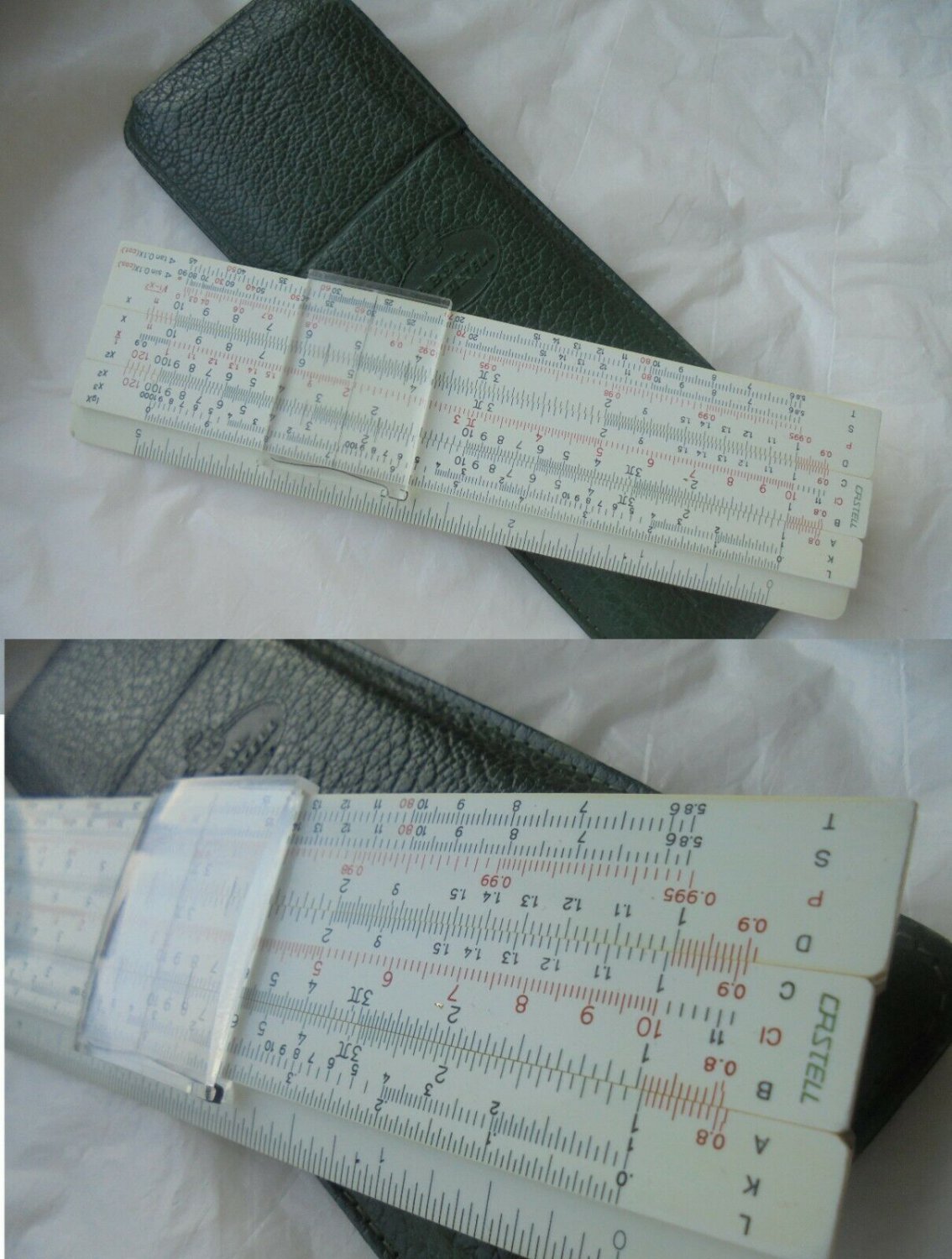 FABER CASTELL 67/54 slide ruler Original 1970s in pochette