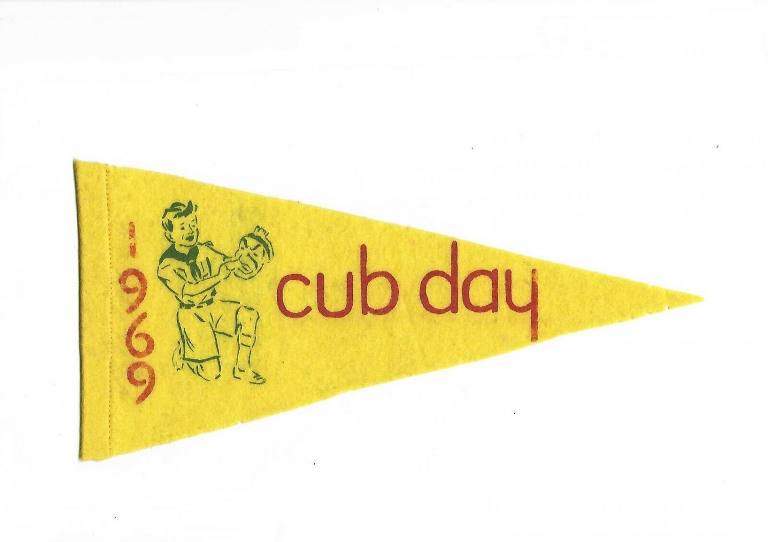 BOY SCOUTS of ENGLAND Flang Pennant Cub Day 1969 Original