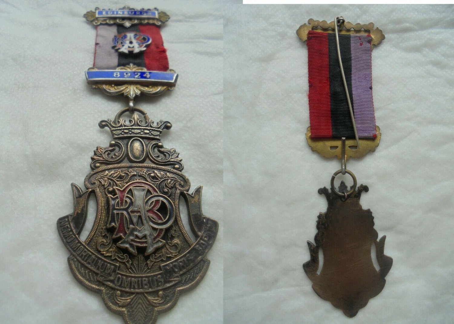 MASONIC badge pin Grand Scottish Lodge of Edimburgh Original 1980s Freemasonry