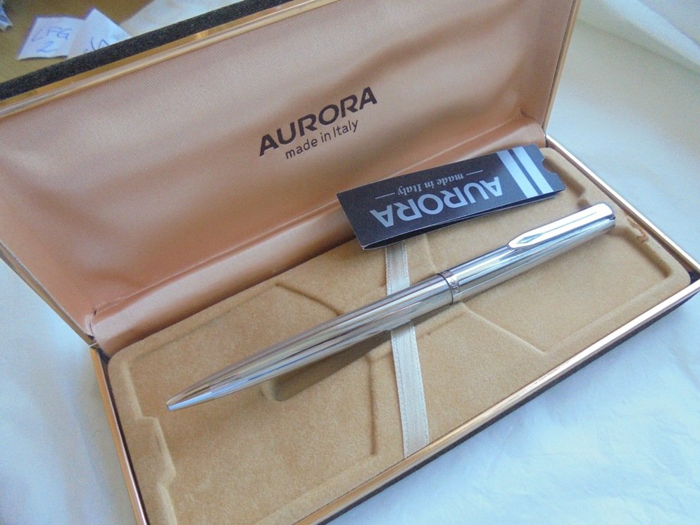 AURORA 98 ball point PEN in steel Original in gift box