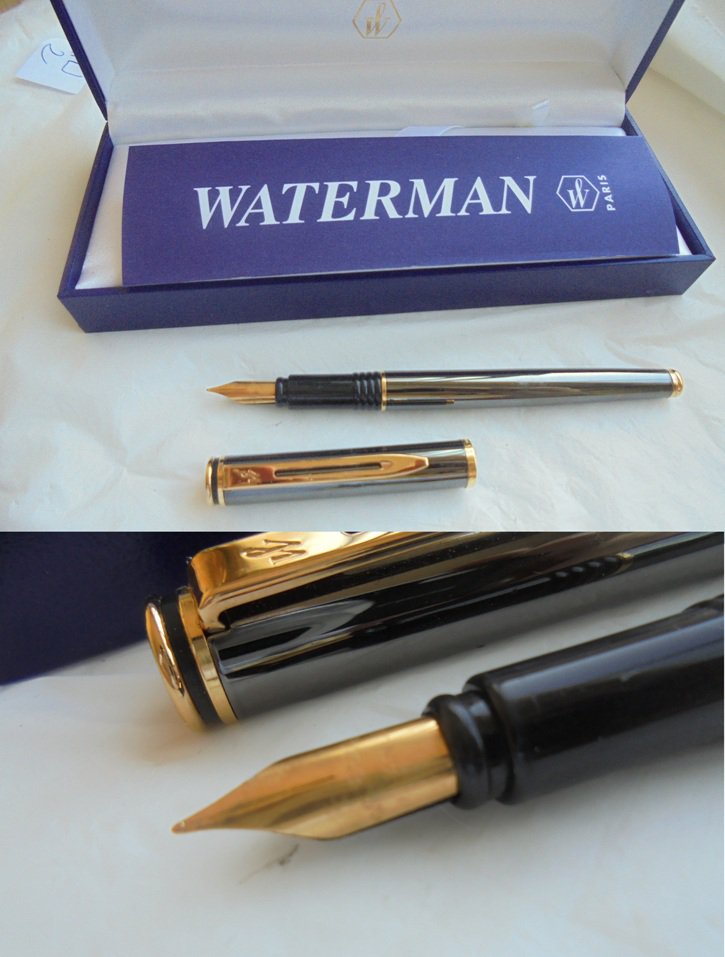 WATERMAN GRADUATE fountain pen in darkened steel In gift box with garantee