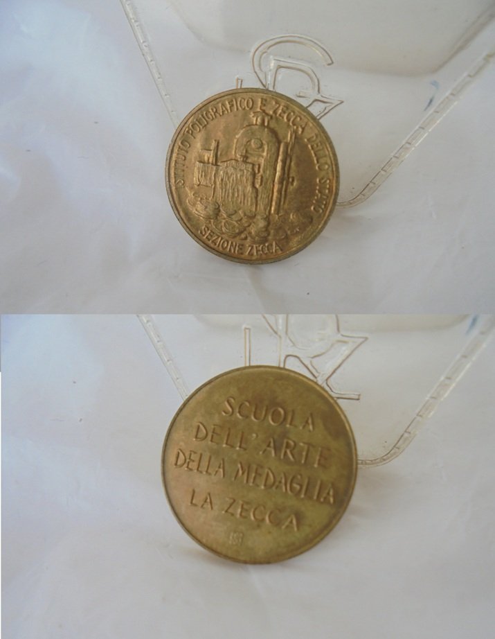 Bronze MEDAL from the ITALIAN State ZECCA engraved by Giandomenico