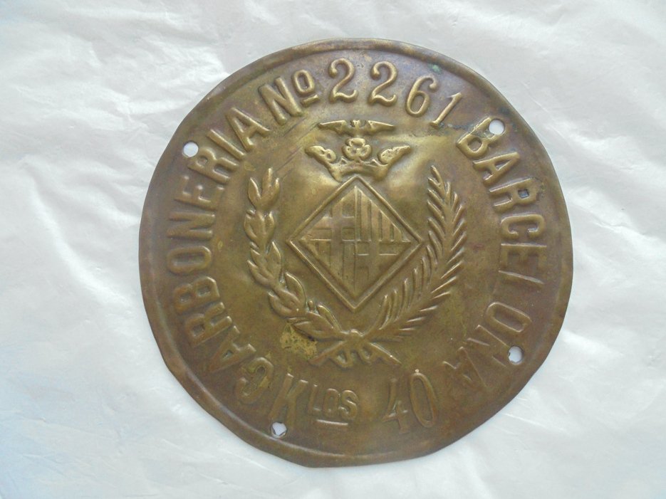 METAL PLATE Spain CARBONERIA Barcelona Kilos 40