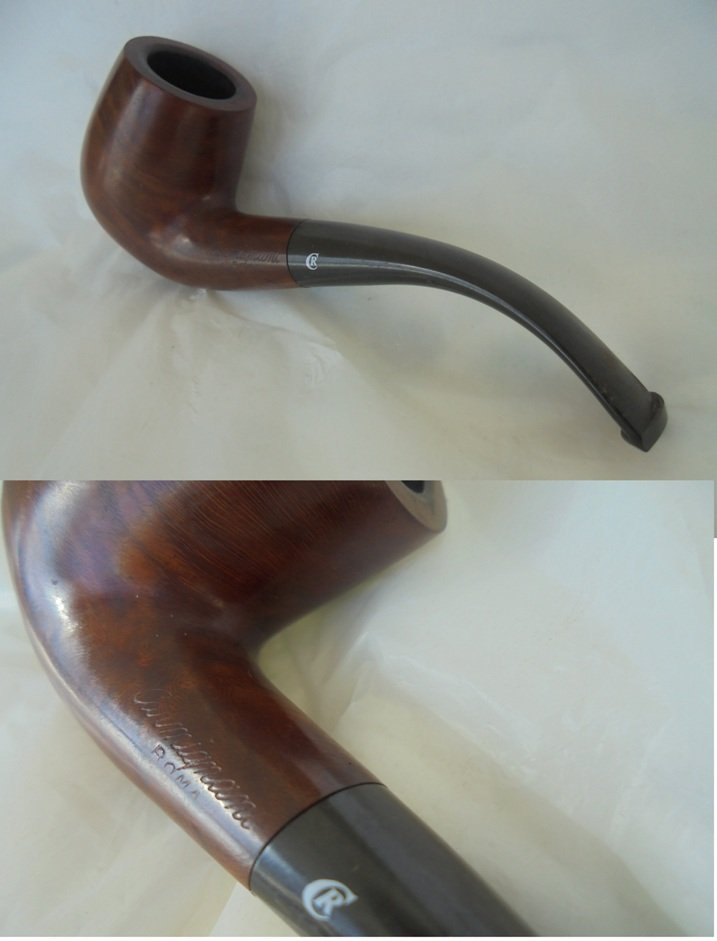 CARMIGNANI ROMA BENT Smoked pipe Original Italy
