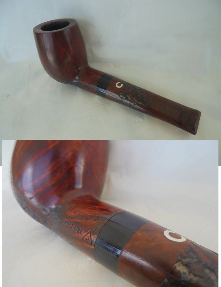 IL CEPPO Free Line 3 pipe Model 02489 Made in Italy Smoked