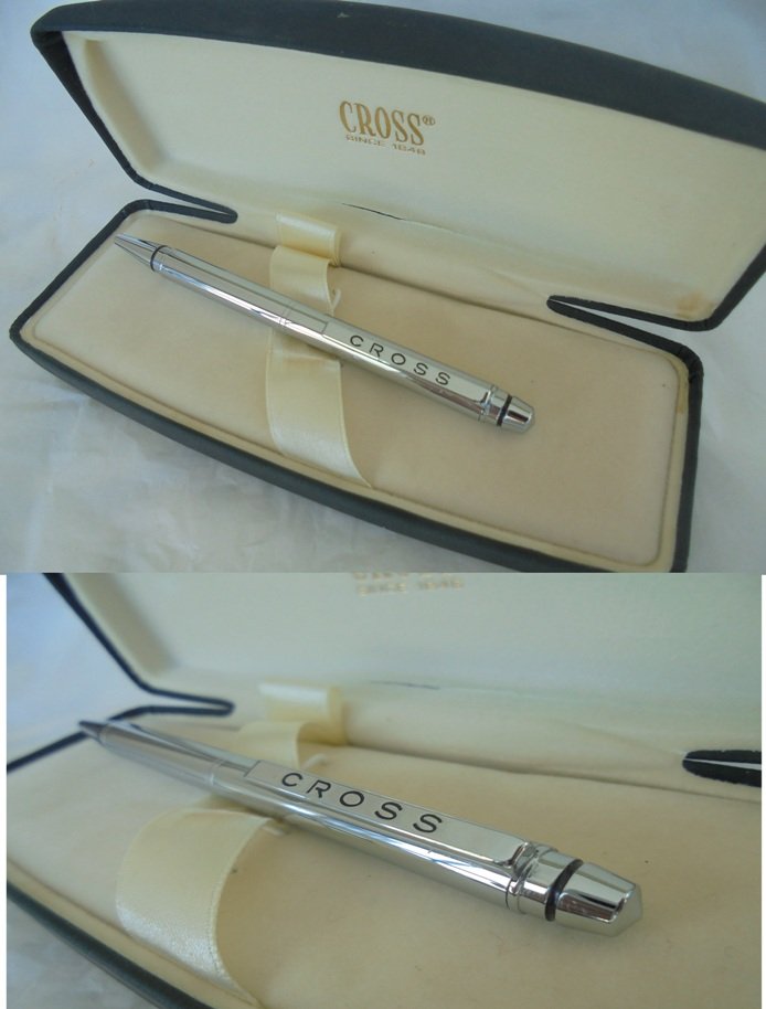 CROSS BALL PEN in steel Original in gift box