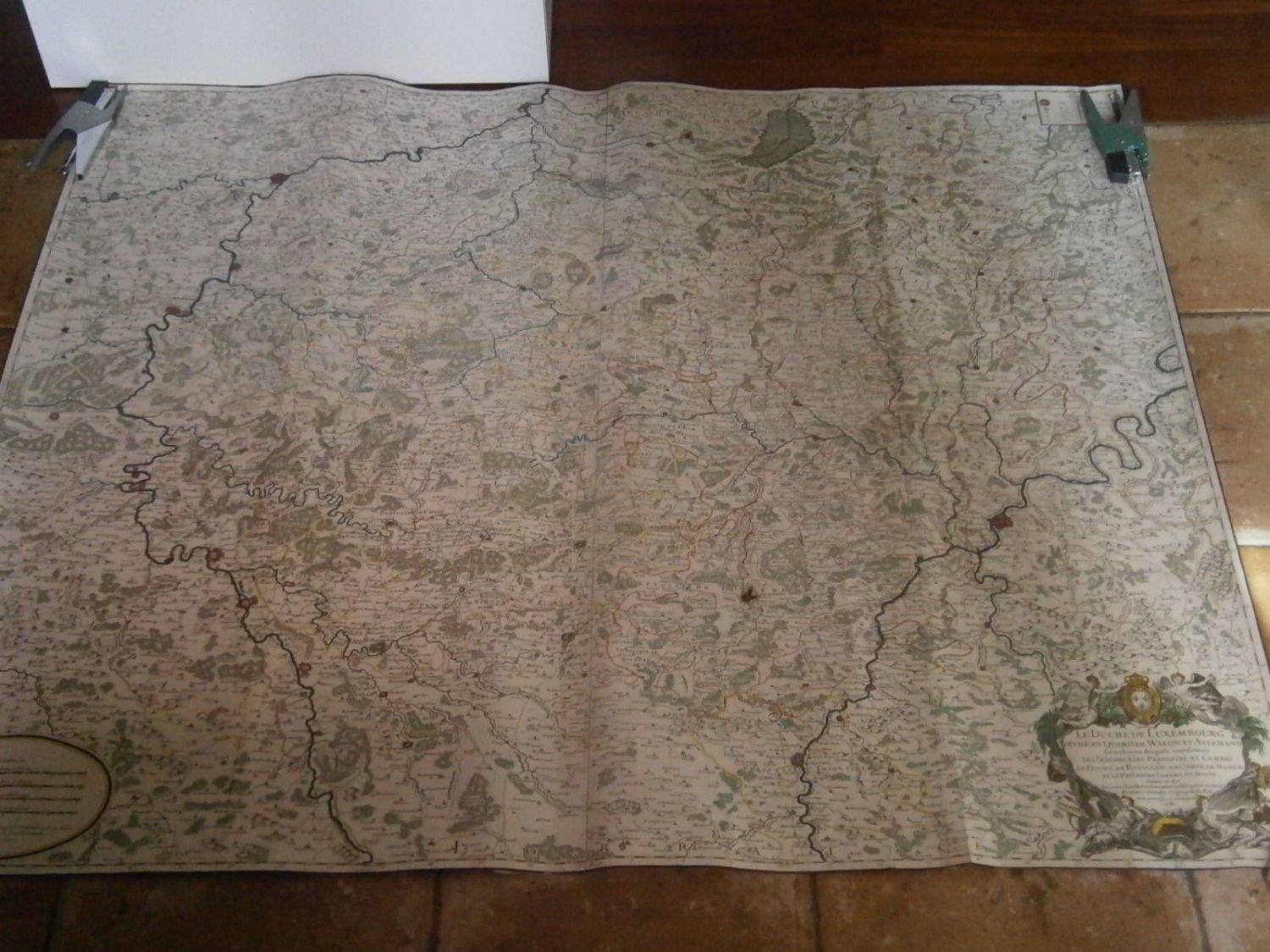 Grand Duchy of LUXEMBOURG Original map DEZAUCHE MAP from 1781