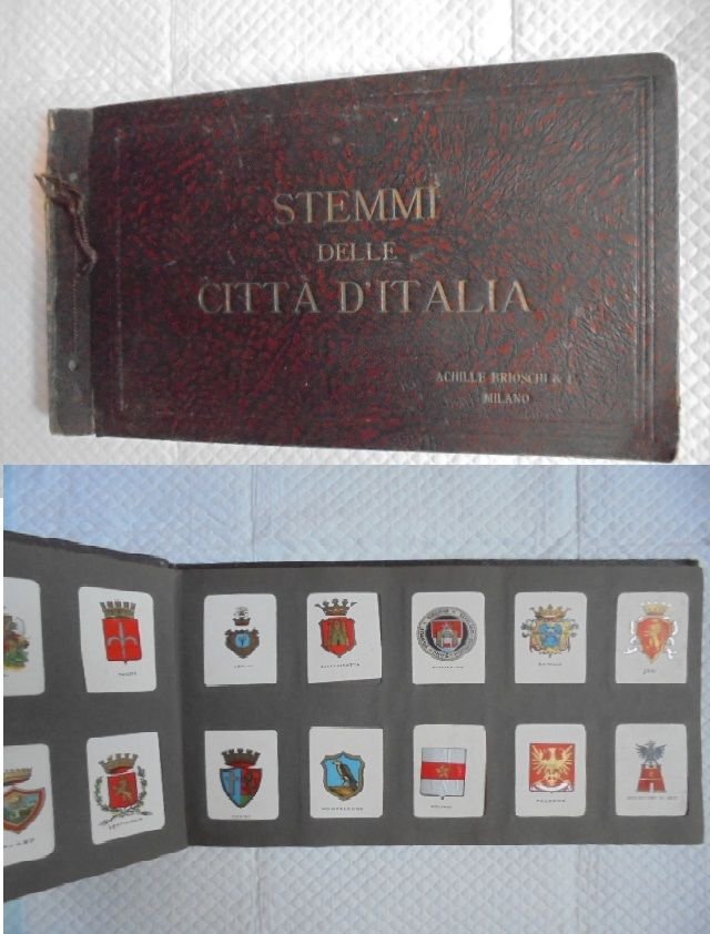 STEMMI delle CITTA' D'Italia by Achille Brioschi MI complete sticker album 1920s