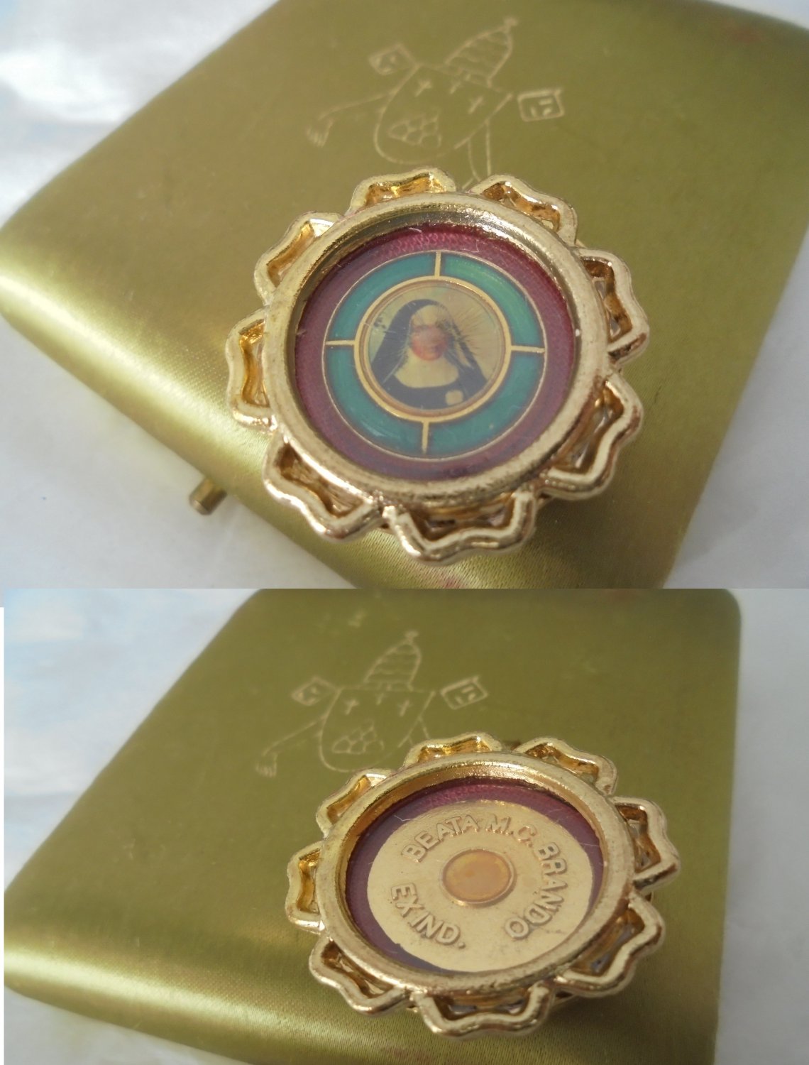 RELIC MEDAL Ex indumentis Blessed Maria Cristina Brando Original Beatification 2003