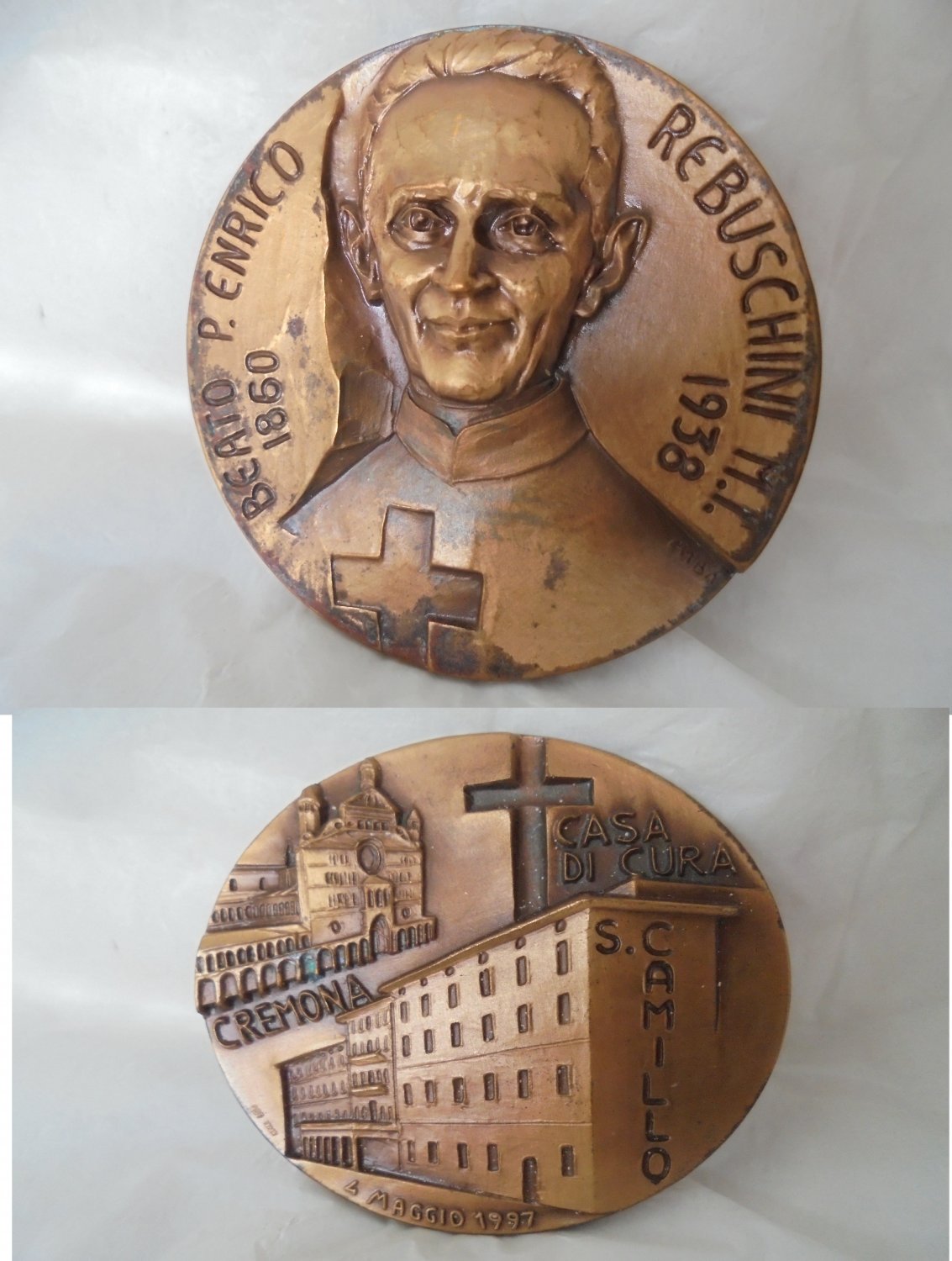 BRONZE MEDAL of Blessed Enrico Rebuschini 1997