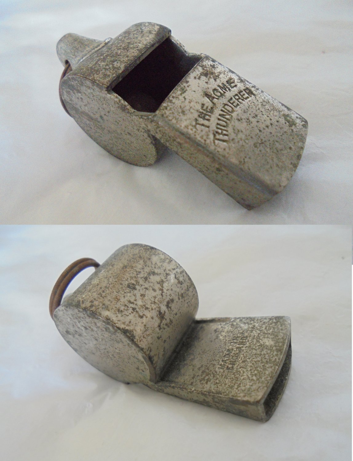 METAL WHISTLE of Acme Thunderer Made in England for Urban Police Original Working