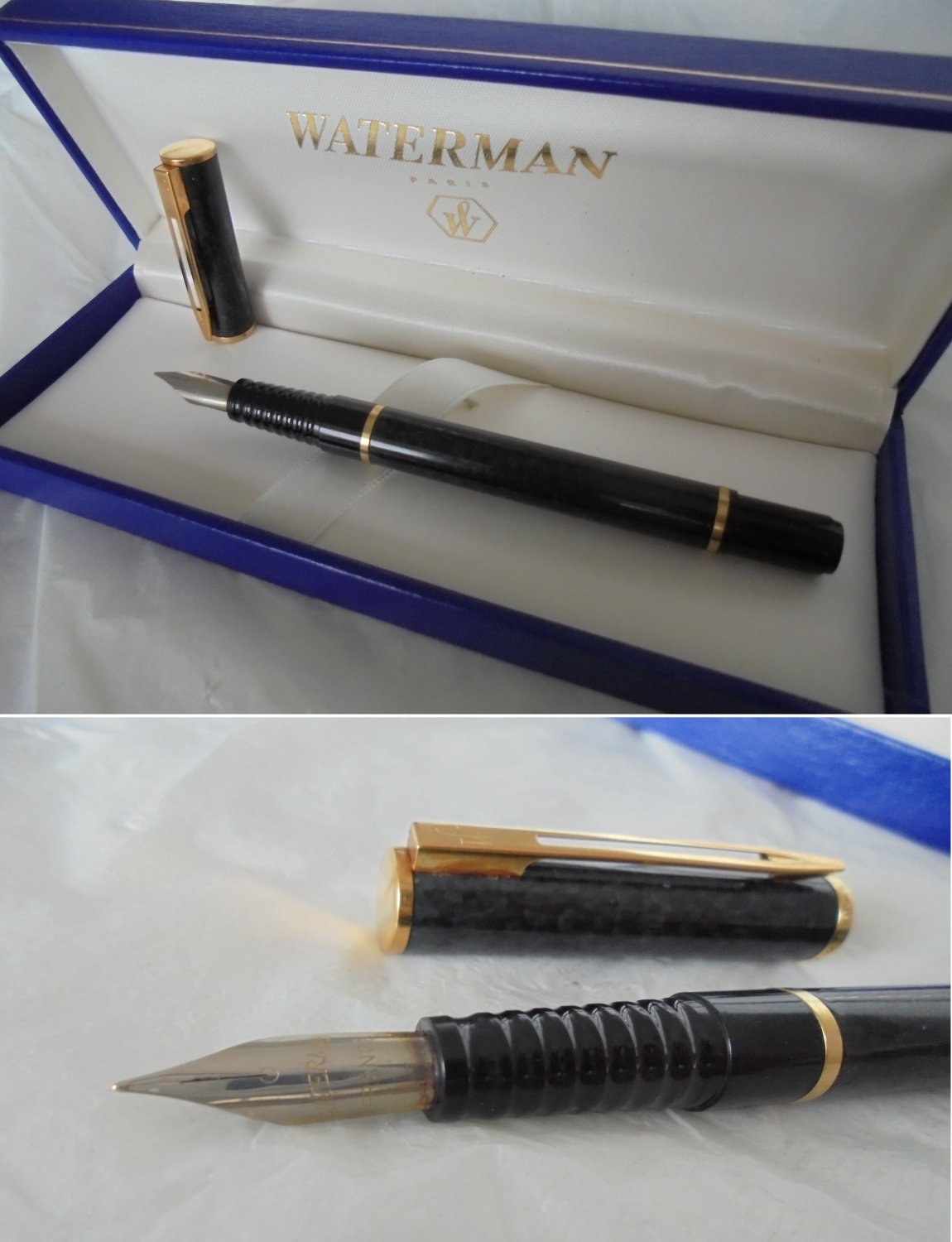 WATERMAN LAUREAT Fountain pen Lacquè Marble effect Original in gift box