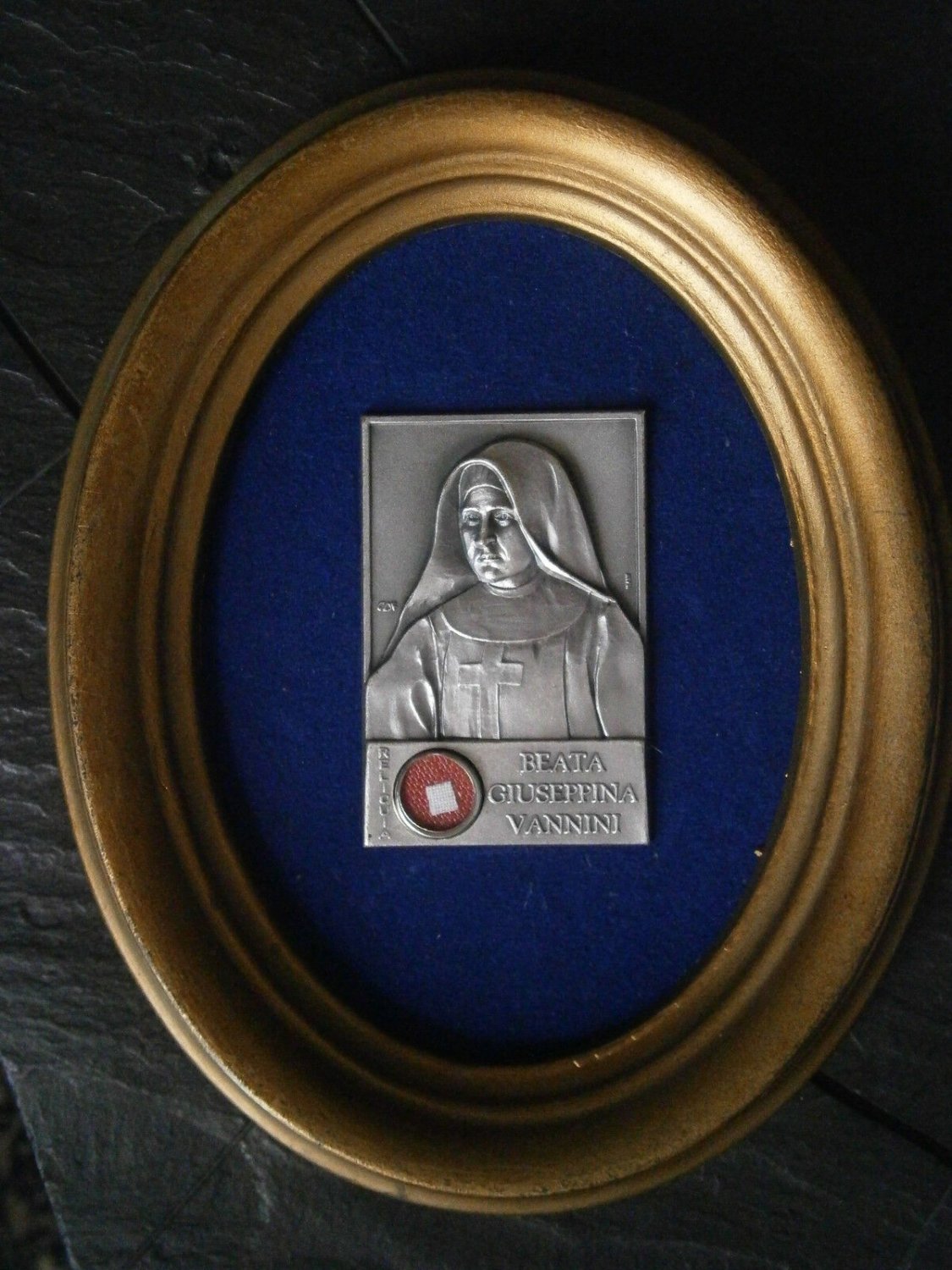 GIUSEPPINA VANNINI relic framed Reliquary Original 1994